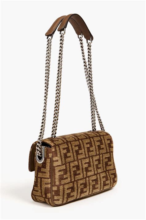 fendi sheepskin baguette bag|Fendi chenille bag.